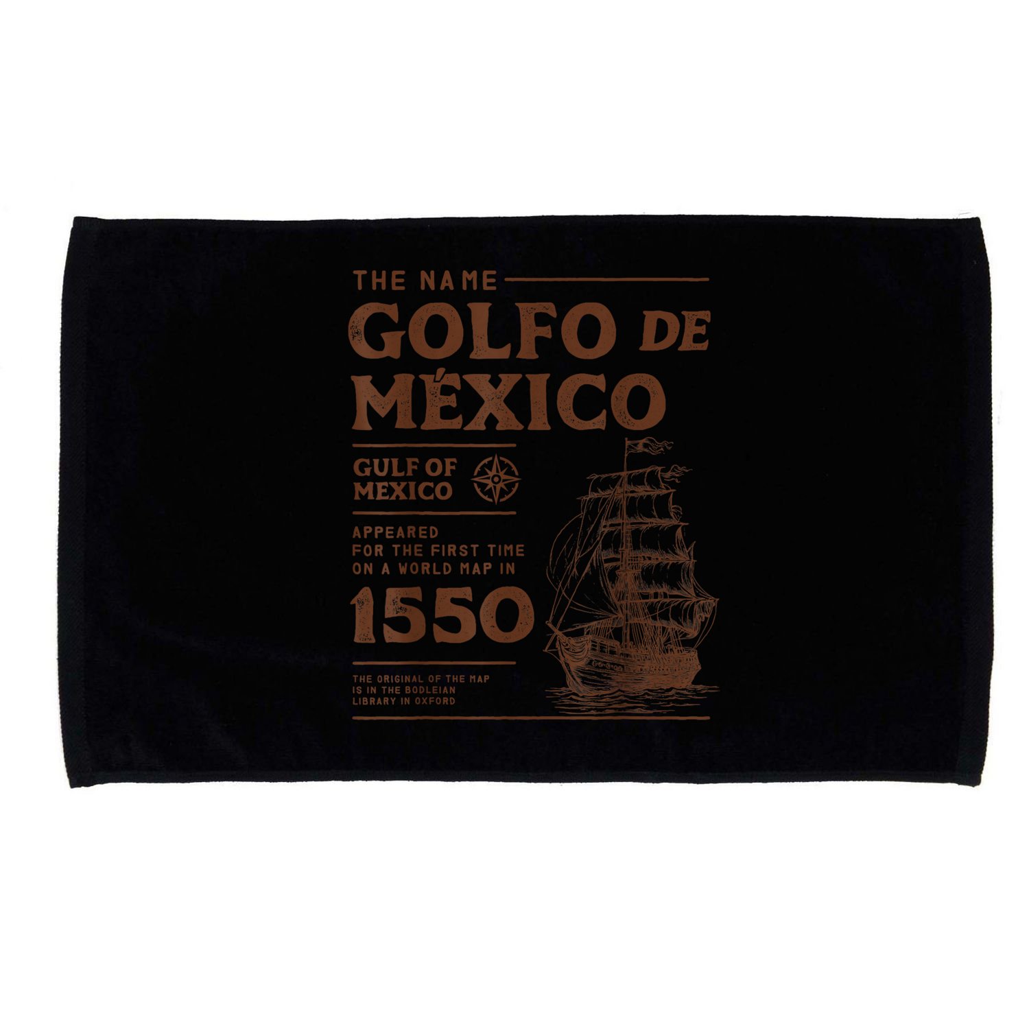 Gulf Of Mexico Name Origin 1550 Microfiber Hand Towel