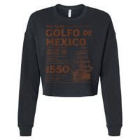 Gulf Of Mexico Name Origin 1550 Cropped Pullover Crew