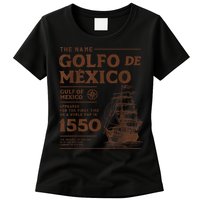 Gulf Of Mexico Name Origin 1550 Womens T-Shirt