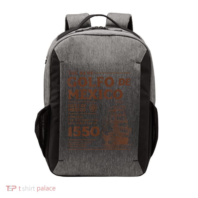 Gulf Of Mexico Name Origin 1550 Vector Backpack