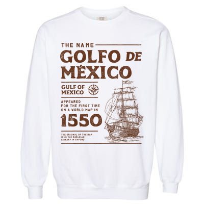 Gulf Of Mexico Name Origin 1550 Garment-Dyed Sweatshirt