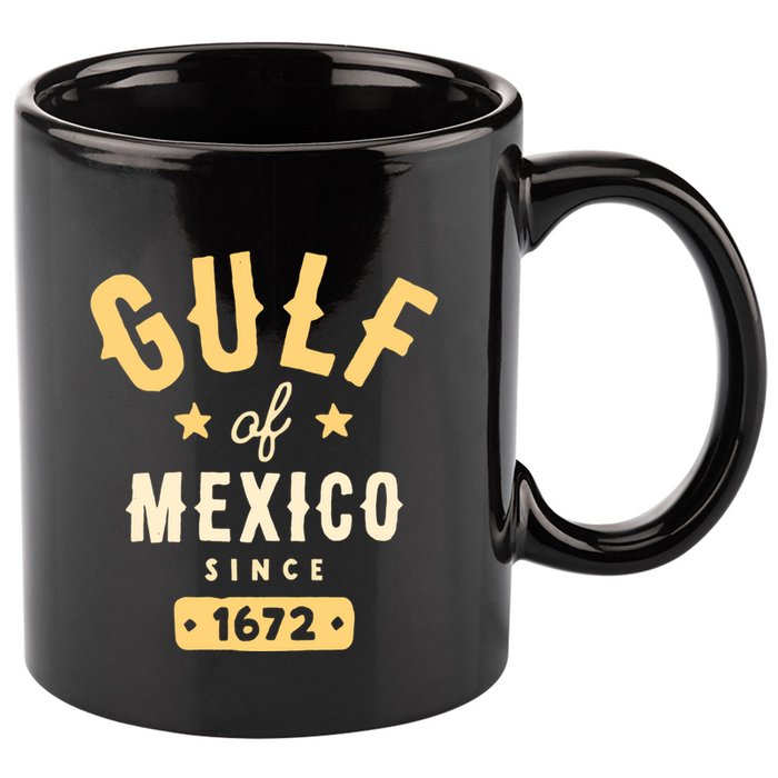 Gulf Of Mexico Since 1672 Long Sleeve 11oz C Handle Ceramic Mug