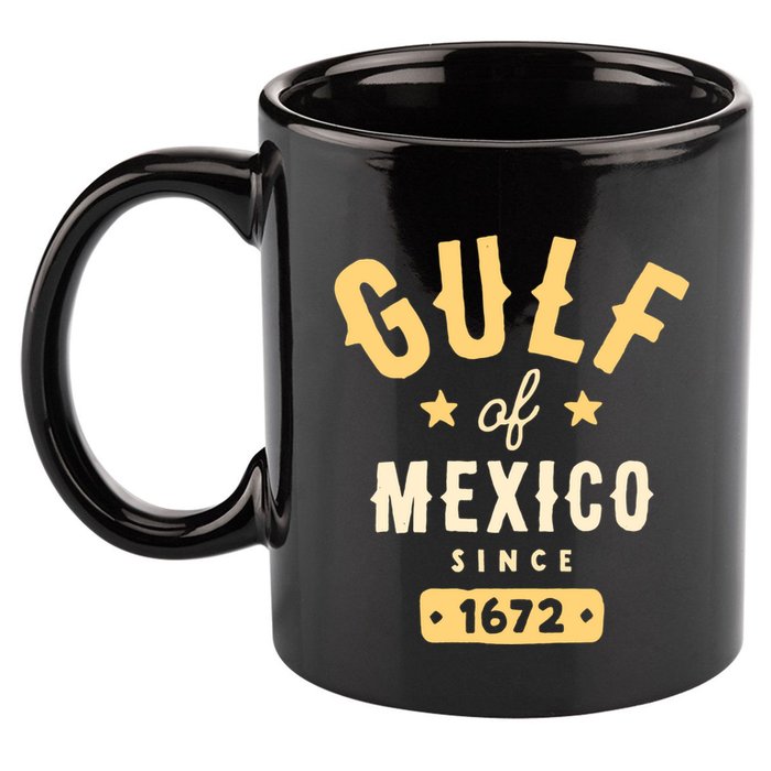 Gulf Of Mexico Since 1672 Long Sleeve 11oz C Handle Ceramic Mug