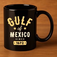 Gulf Of Mexico Since 1672 Long Sleeve 11oz C Handle Ceramic Mug