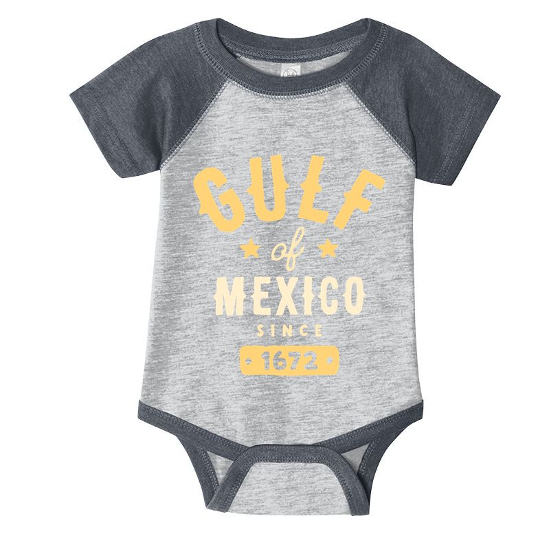 Gulf Of Mexico Since 1672 Long Sleeve Infant Baby Jersey Bodysuit