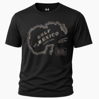 Gulf Of Mexico Map Cooling Performance Crew T-Shirt