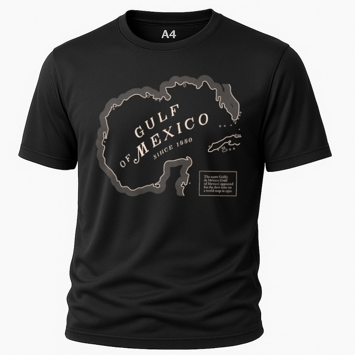 Gulf Of Mexico Map Cooling Performance Crew T-Shirt