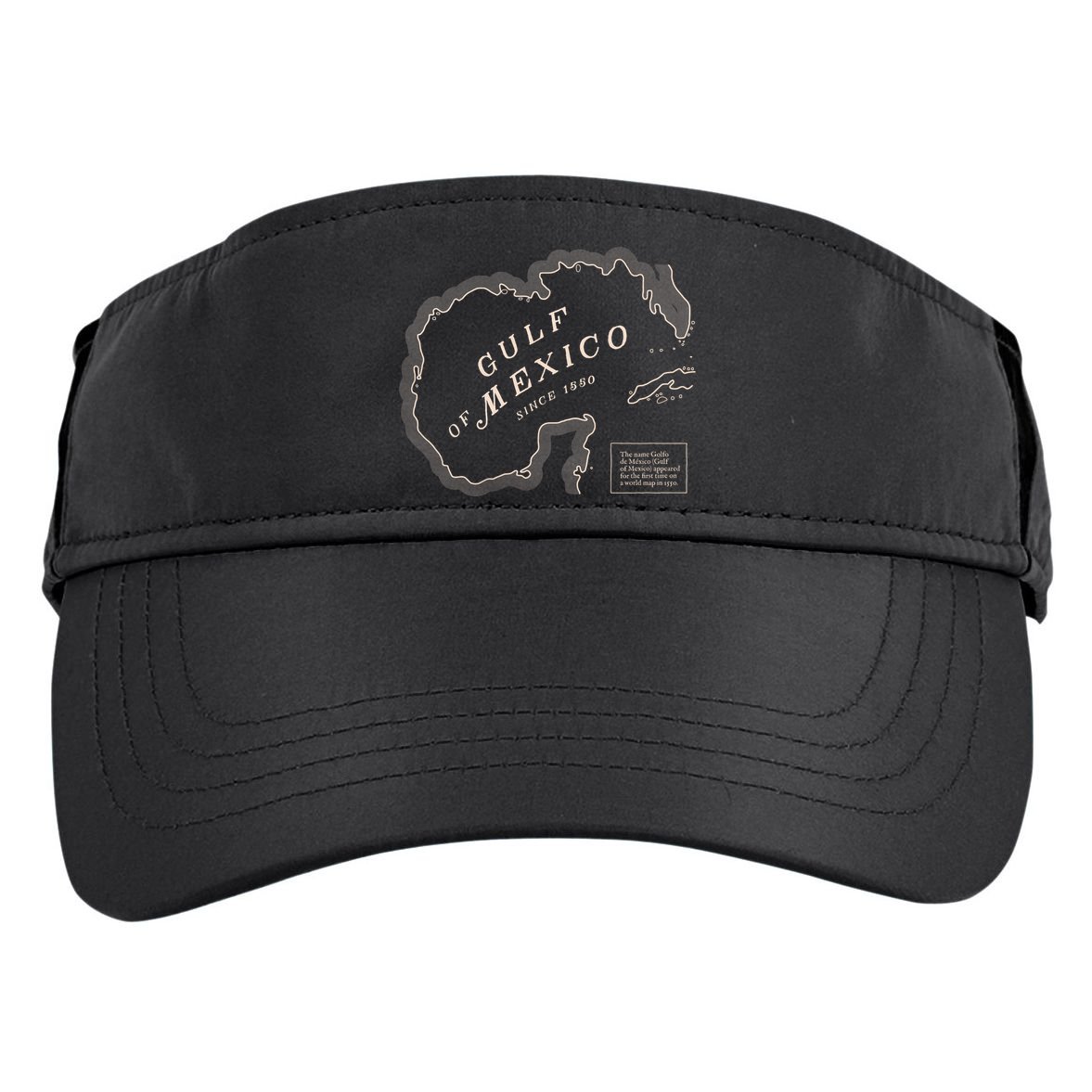 Gulf Of Mexico Map Adult Drive Performance Visor