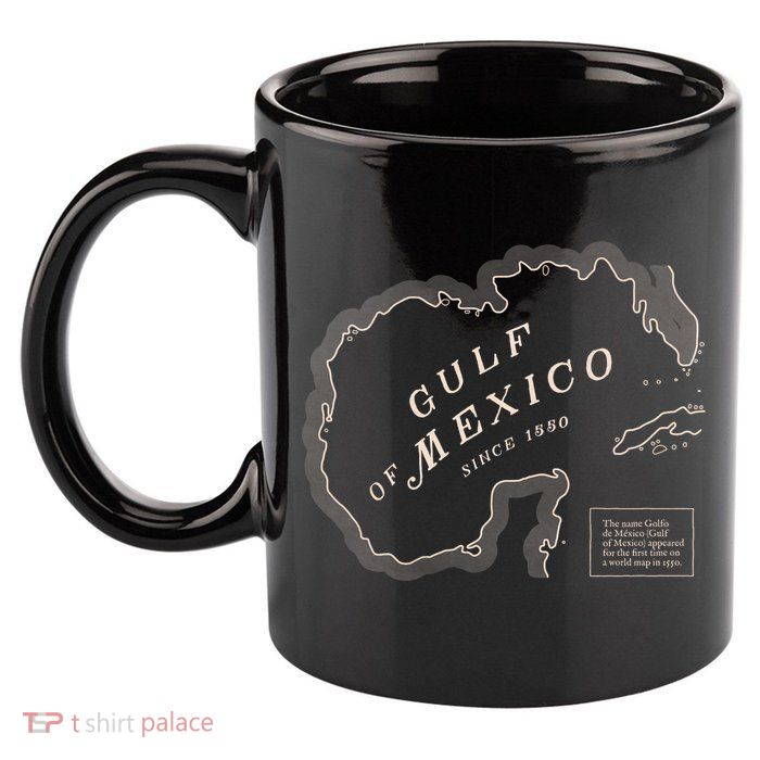 Gulf Of Mexico Map 11oz C Handle Ceramic Mug