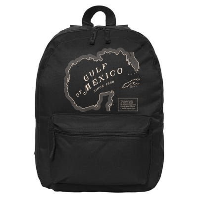 Gulf Of Mexico Map 16 in Basic Backpack