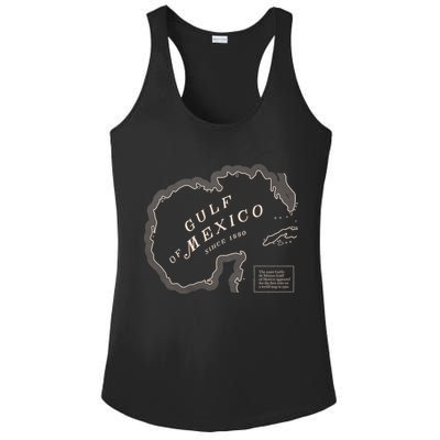 Gulf Of Mexico Map Ladies PosiCharge Competitor Racerback Tank