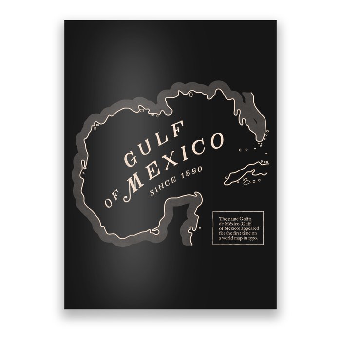 Gulf Of Mexico Map Poster