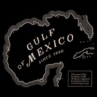 Gulf Of Mexico Map Poster