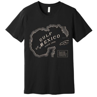 Gulf Of Mexico Map Premium T-Shirt