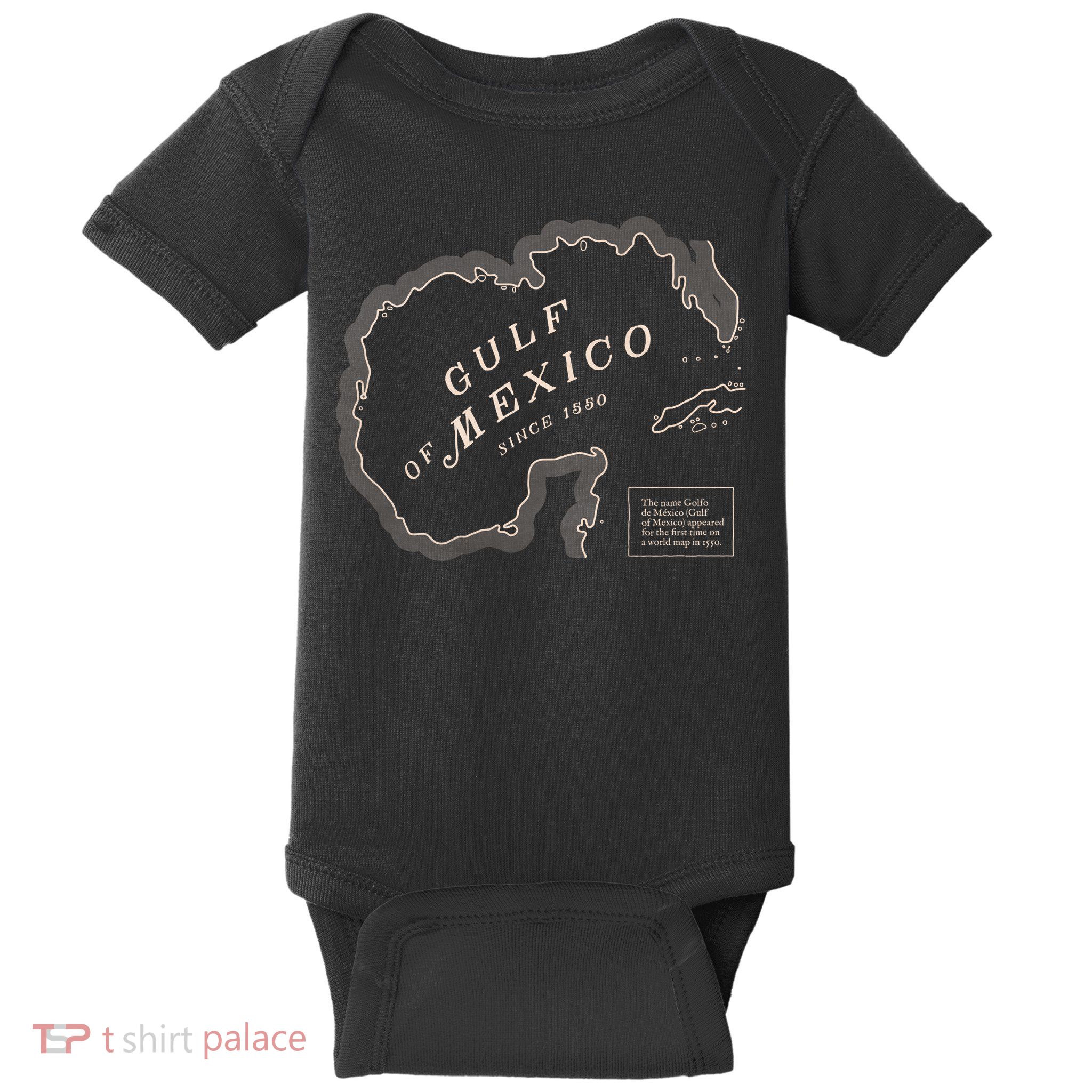 Gulf Of Mexico Map Baby Bodysuit