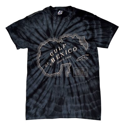Gulf Of Mexico Map Tie-Dye T-Shirt