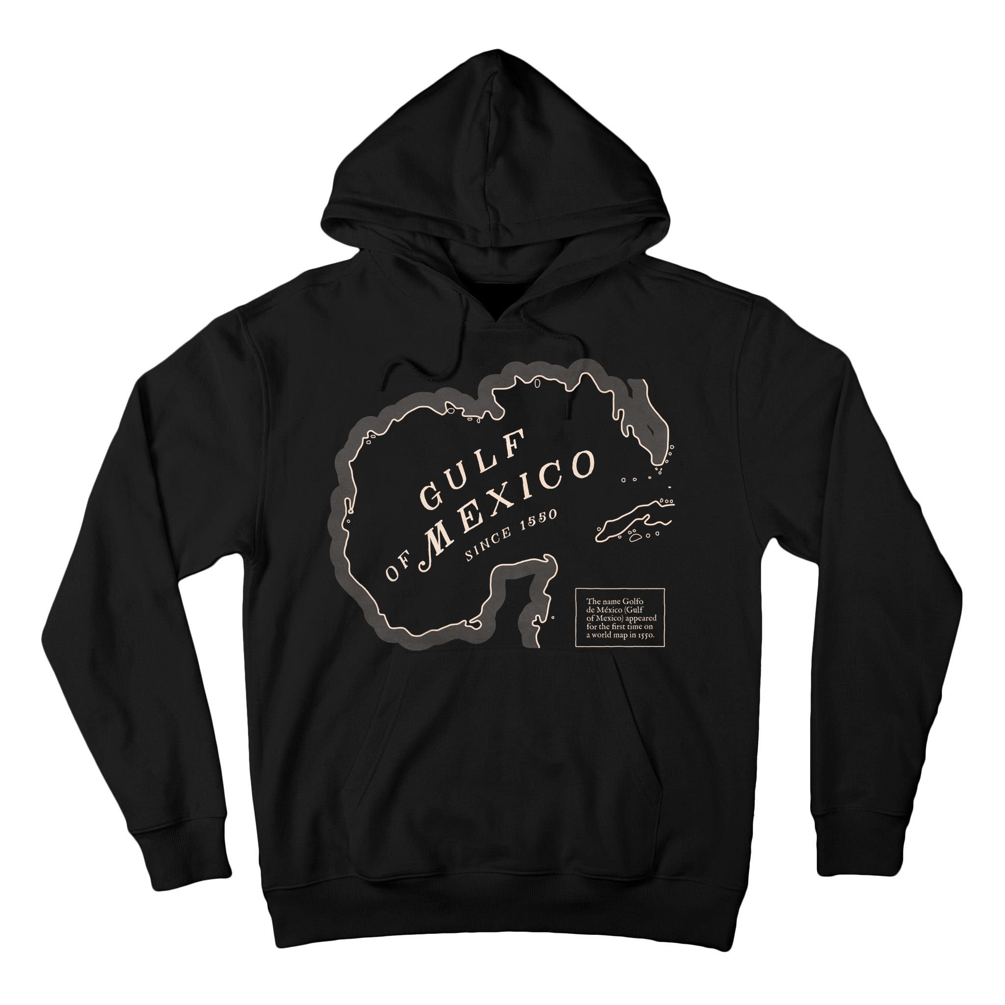 Gulf Of Mexico Map Tall Hoodie