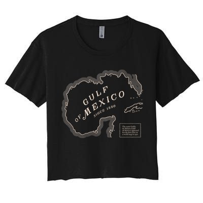 Gulf Of Mexico Map Crop Top