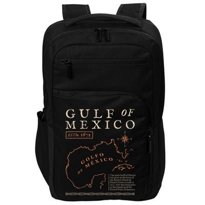 Gulf Of Mexico 1550 Historic Map Golfo De MéXico Vintage Impact Tech Backpack