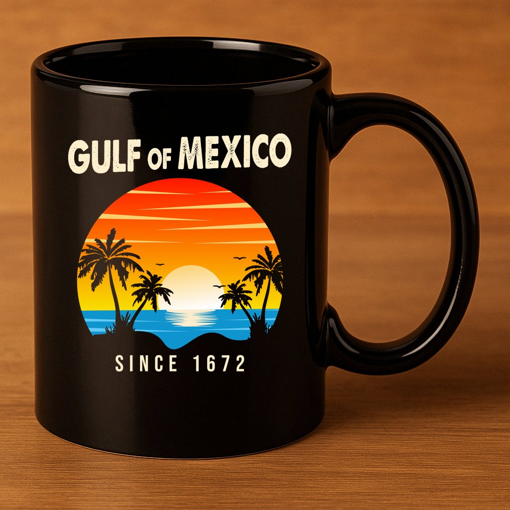 Gulf Of Mexico Since 1672 11oz C Handle Ceramic Mug