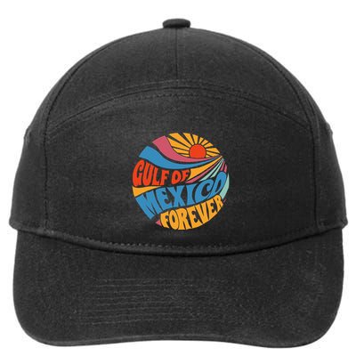 Gulf Of Mexico Forever Sunset Beach Vacation America 7-Panel Snapback Hat
