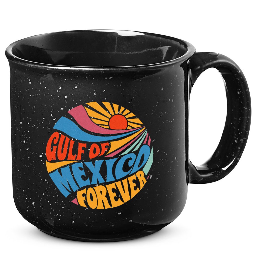 Gulf Of Mexico Forever Sunset Beach Vacation America 15oz Campfire Ceramic Mug