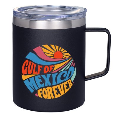 Gulf Of Mexico Forever Sunset Beach Vacation America 12oz Stainless Steel Coffee Mug