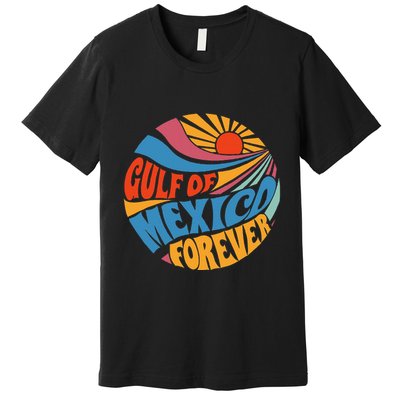 Gulf Of Mexico Forever Sunset Beach Vacation America Premium T-Shirt
