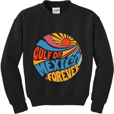 Gulf Of Mexico Forever Sunset Beach Vacation America Kids Sweatshirt