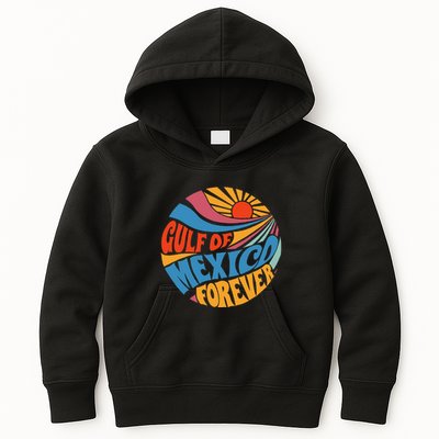 Gulf Of Mexico Forever Sunset Beach Vacation America Kids Hoodie