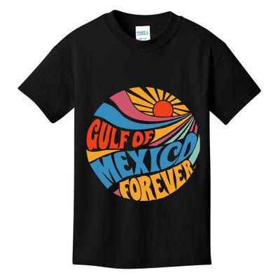 Gulf Of Mexico Forever Sunset Beach Vacation America Kids T-Shirt