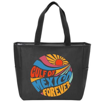 Gulf Of Mexico Forever Sunset Beach Vacation America Zip Tote Bag
