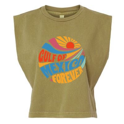 Gulf Of Mexico Forever Sunset Beach Vacation America Garment-Dyed Women's Muscle Tee