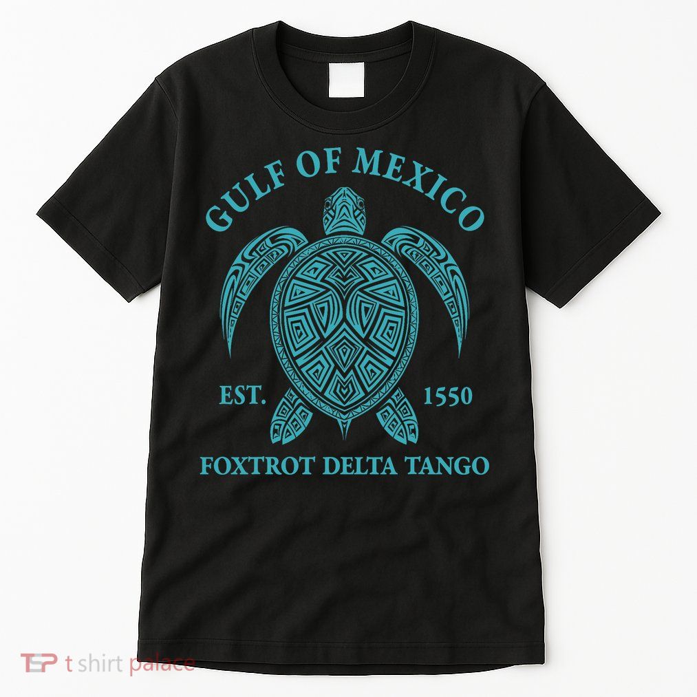 Gulf Of Mexico Turtle Foxtrot Delta Tango EST 1550  Tall T-Shirt