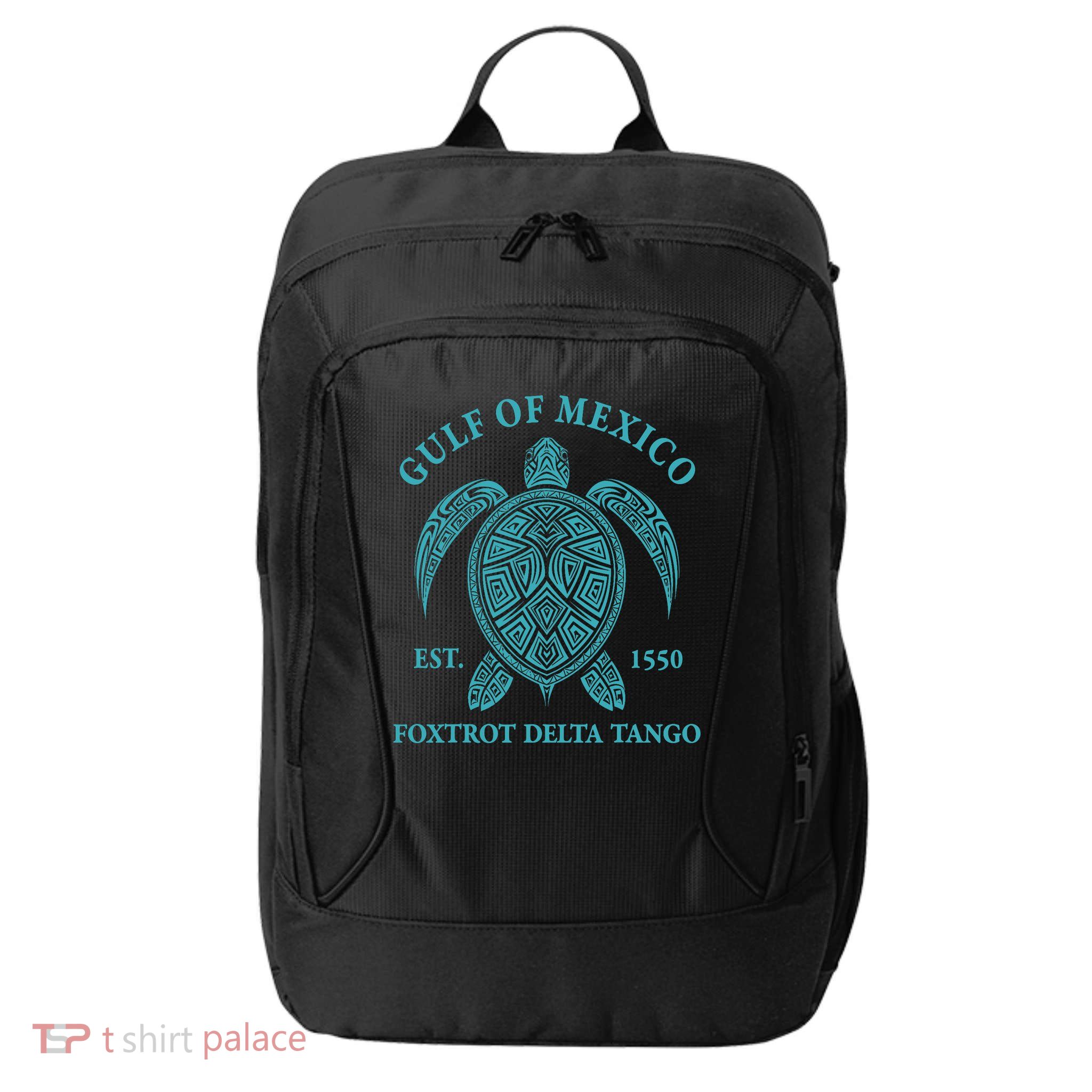 Gulf Of Mexico Turtle Foxtrot Delta Tango EST 1550  City Backpack