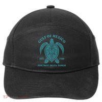 Gulf Of Mexico Turtle Foxtrot Delta Tango EST 1550  7-Panel Snapback Hat