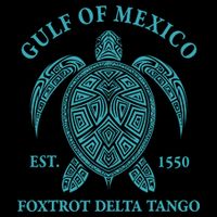 Gulf Of Mexico Turtle Foxtrot Delta Tango EST 1550  Youth Performance Sprint T-Shirt