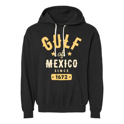 Gulf Of Mexico Since 1672 Long Sleeve Garment-Dyed Fleece Hoodie