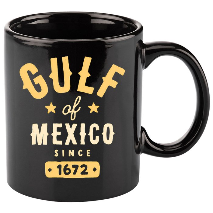 Gulf Of Mexico Since 1672 Long Sleeve 11oz C Handle Ceramic Mug