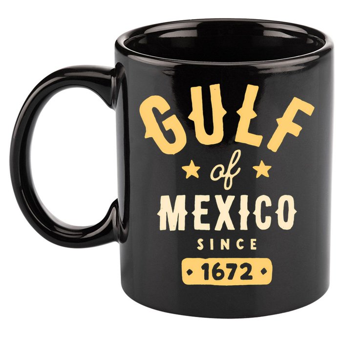 Gulf Of Mexico Since 1672 Long Sleeve 11oz C Handle Ceramic Mug