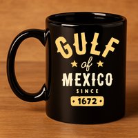 Gulf Of Mexico Since 1672 Long Sleeve 11oz C Handle Ceramic Mug