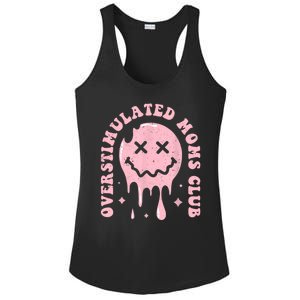 Groovy Overstimulated Moms Club Funny Trendy Mom Ladies PosiCharge Competitor Racerback Tank