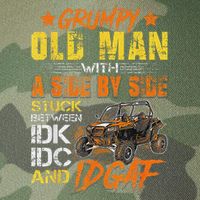 Grumpy Old Man Sxs Utv Side By Side Legacy Tie Dye Trucker Hat