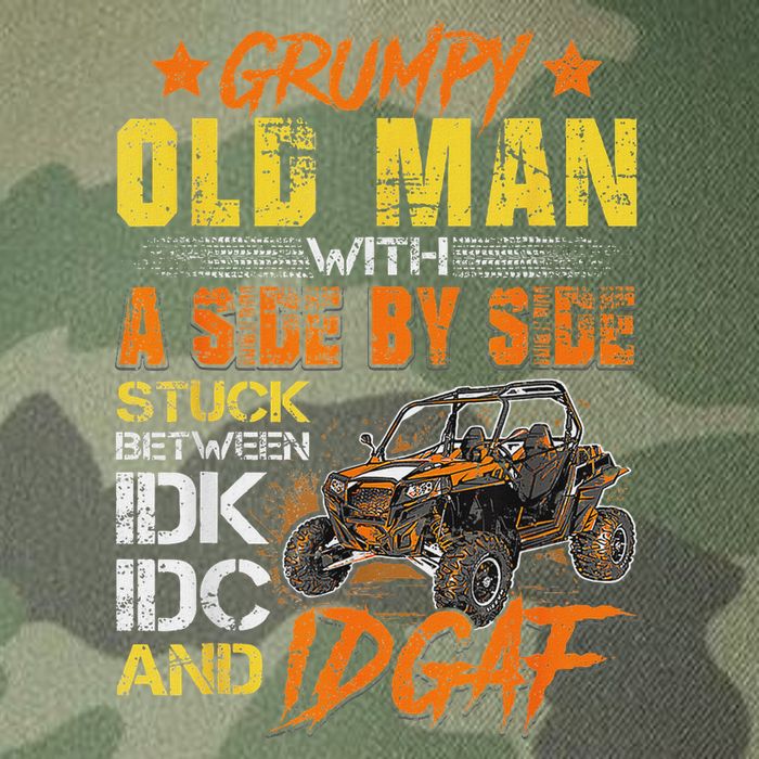Grumpy Old Man Sxs Utv Side By Side Legacy Tie Dye Trucker Hat