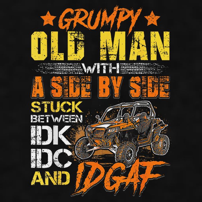 Grumpy Old Man Sxs Utv Side By Side Ladies PosiCharge Tri-Blend Wicking Tank