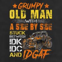 Grumpy Old Man Sxs Utv Side By Side Cool Comfort Performance Bucket Hat