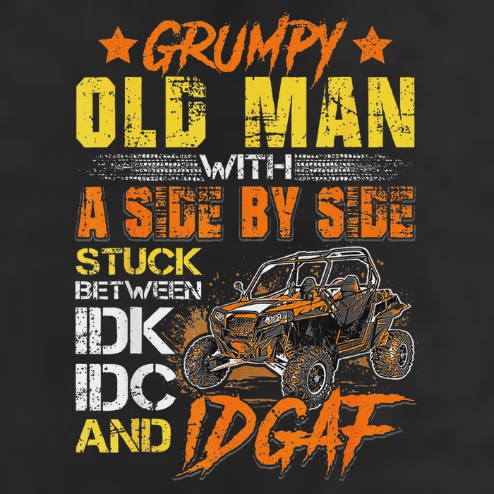 Grumpy Old Man Sxs Utv Side By Side Cool Comfort Performance Bucket Hat