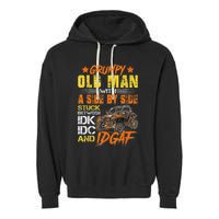Grumpy Old Man Sxs Utv Side By Side Garment-Dyed Fleece Hoodie