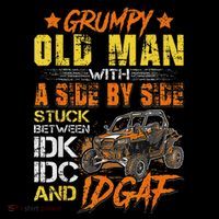 Grumpy Old Man Sxs Utv Side By Side Apron