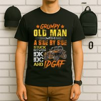 Grumpy Old Man Sxs Utv Side By Side T-Shirt